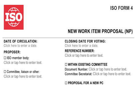 2023年ISO/TC269新工作项目提案申报研讨