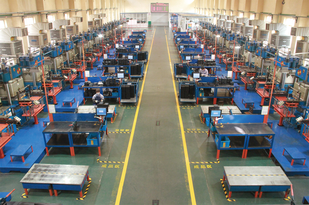 橡胶产品生产车间