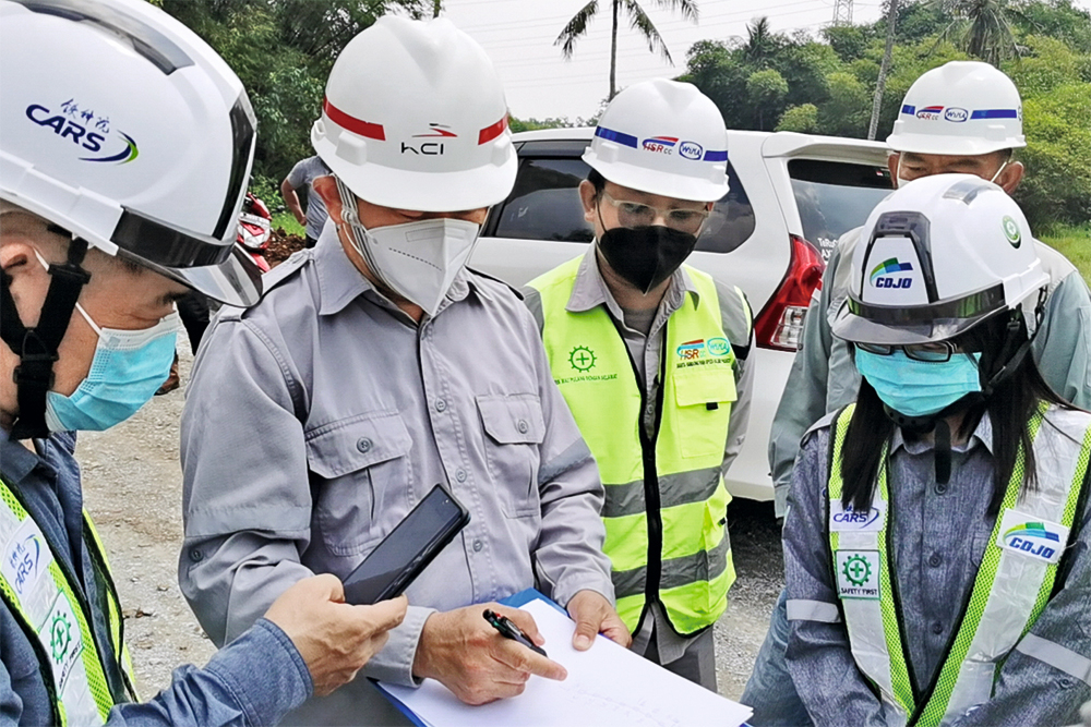雅万高铁建设现场