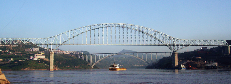 宜万铁路万州长江大桥施工监控