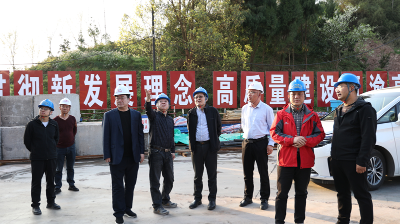 咨询公司总经理刘海祥一行莅临西渝高铁康渝段监理五标项目部调研指导